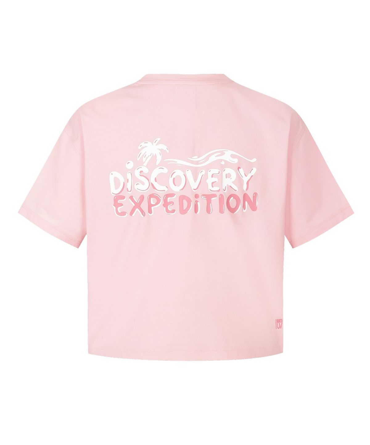 디스커버리 익스페디션(DISCOVERY EXPEDITION) 여성 에셀셜 반팔 크롭 커버업 (L/PINK)