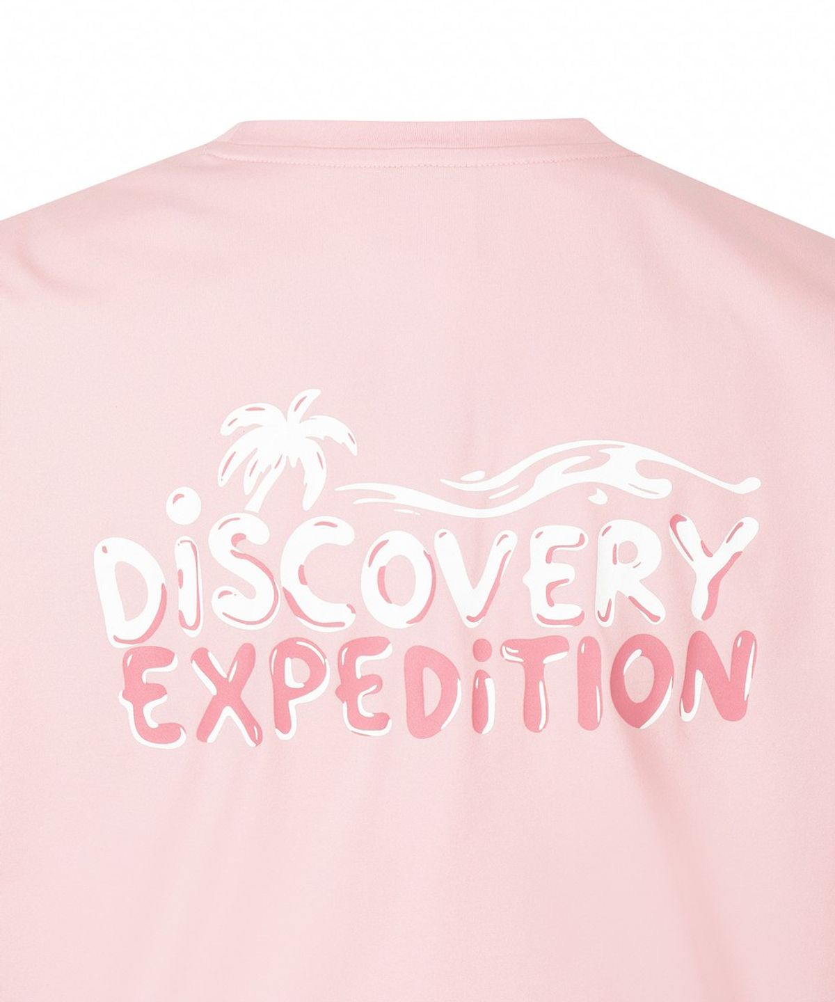 디스커버리 익스페디션(DISCOVERY EXPEDITION) 여성 에셀셜 반팔 크롭 커버업 (L/PINK)