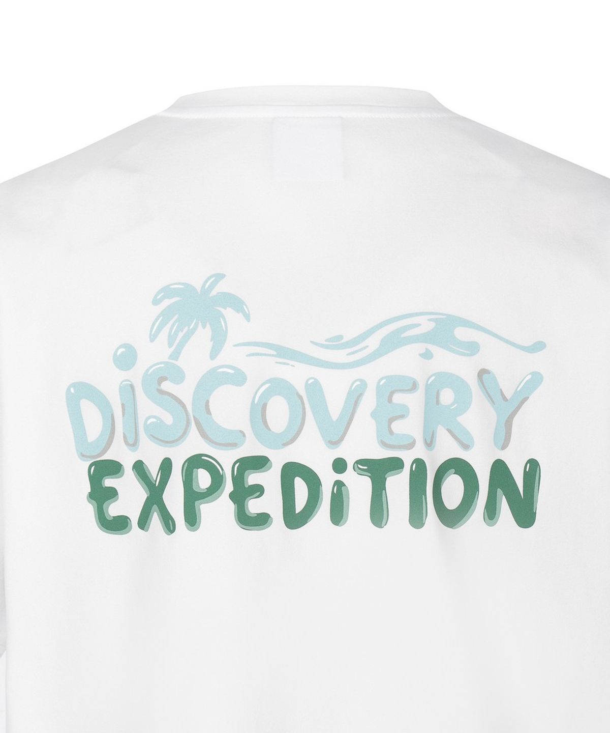디스커버리 익스페디션(DISCOVERY EXPEDITION) 여성 에셀셜 반팔 크롭 커버업 (WHITE)