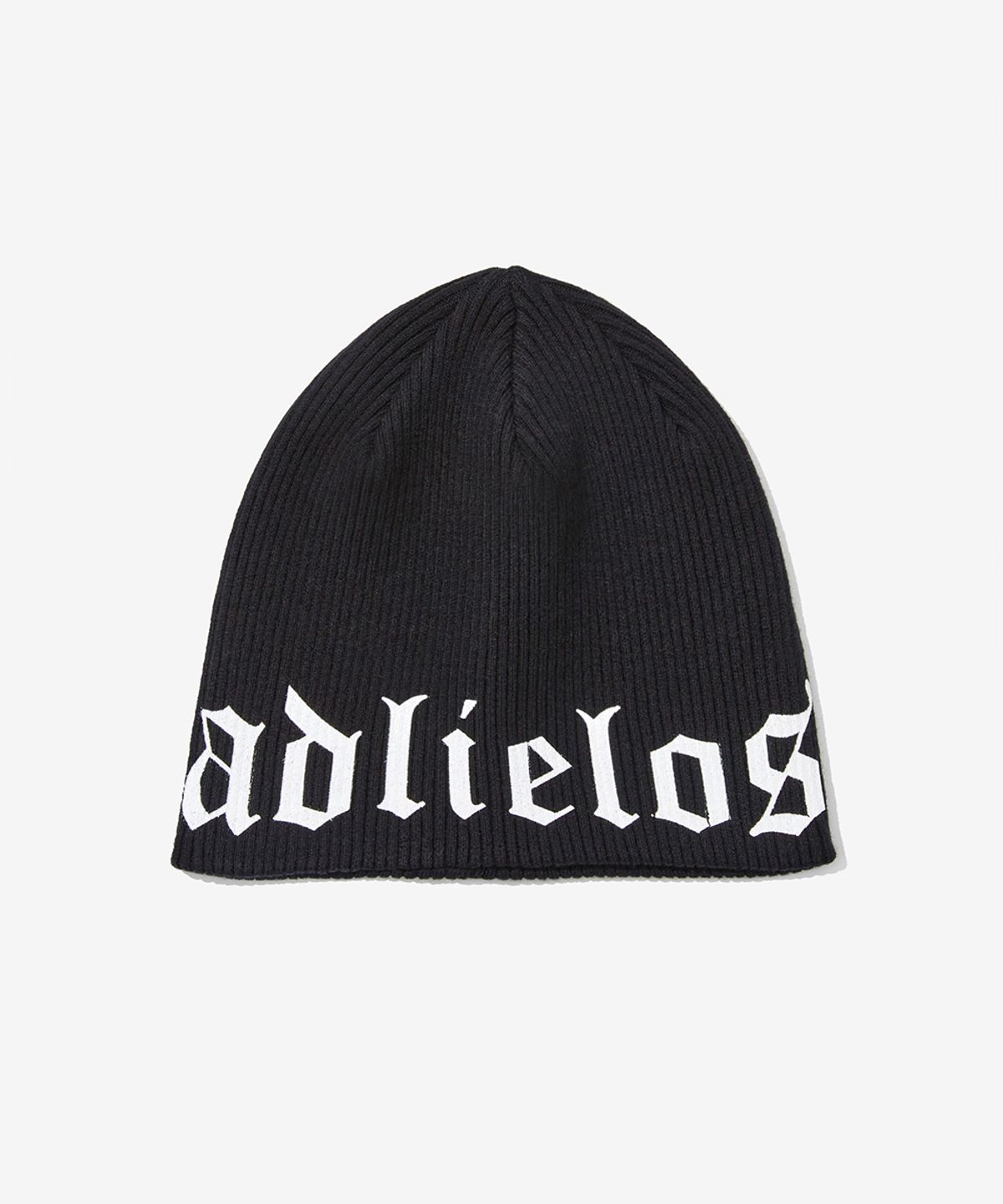 이코르(ECORR) [ECR X ADLIELOS] 울 코튼 블랜디드 로고 숏 비니_블랙