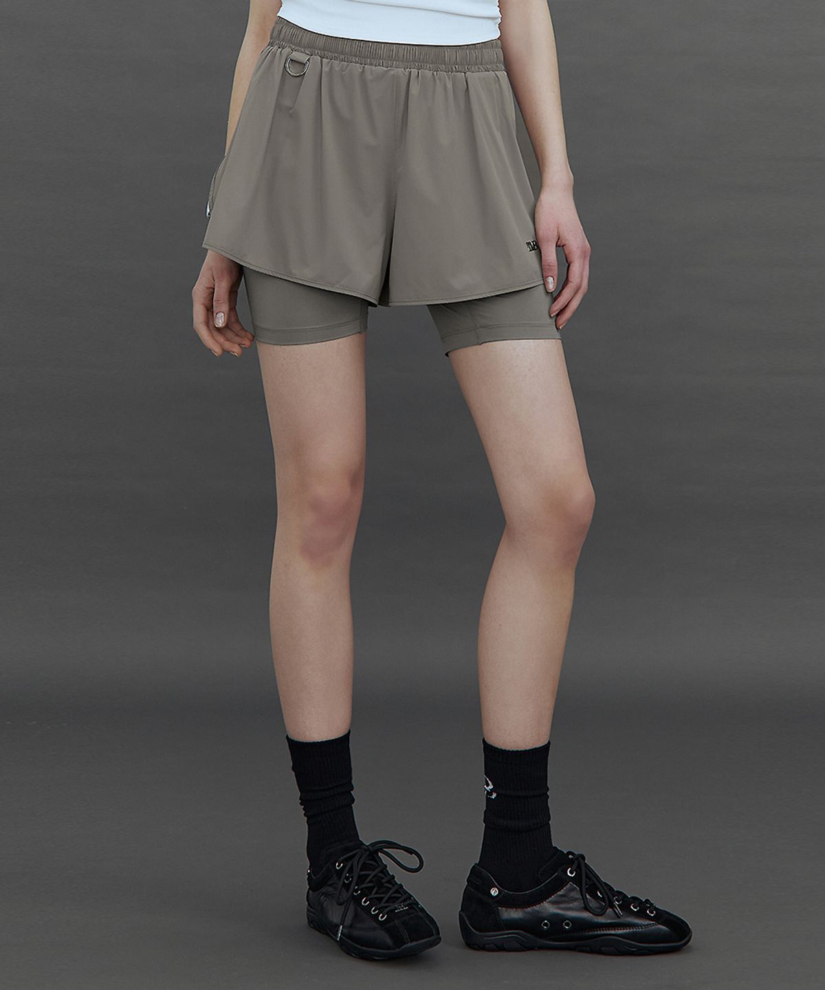 트리밍버드(TREEMINGBIRD) TMB Active Layered Training Shorts [ Gray ]