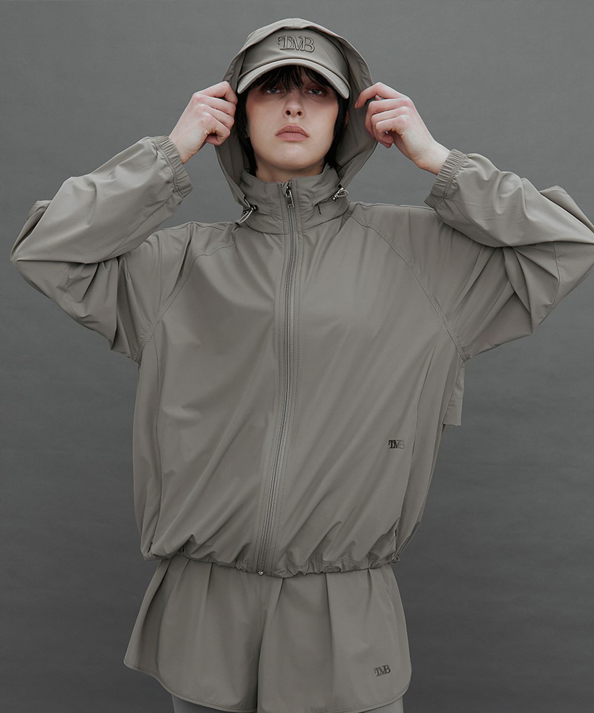 트리밍버드(TREEMINGBIRD) TMB Active Packable Hooded Jumper [ Gray ]