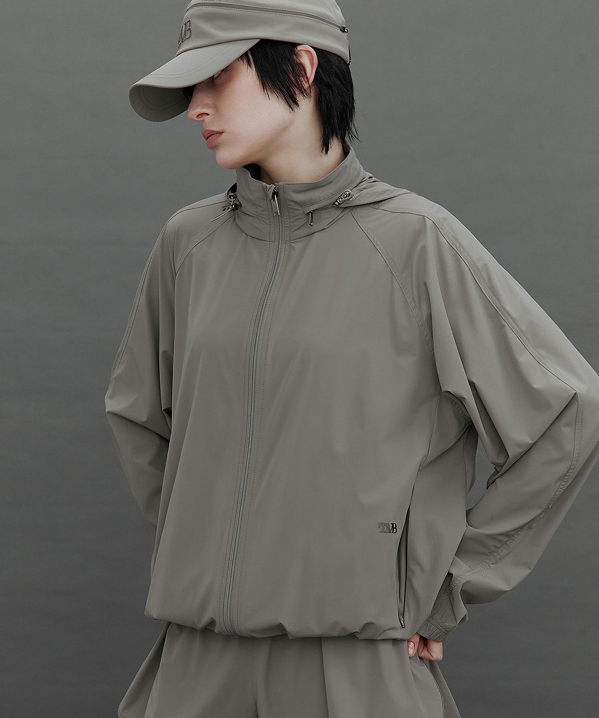 트리밍버드(TREEMINGBIRD) TMB Active Packable Hooded Jumper [ Gray ]