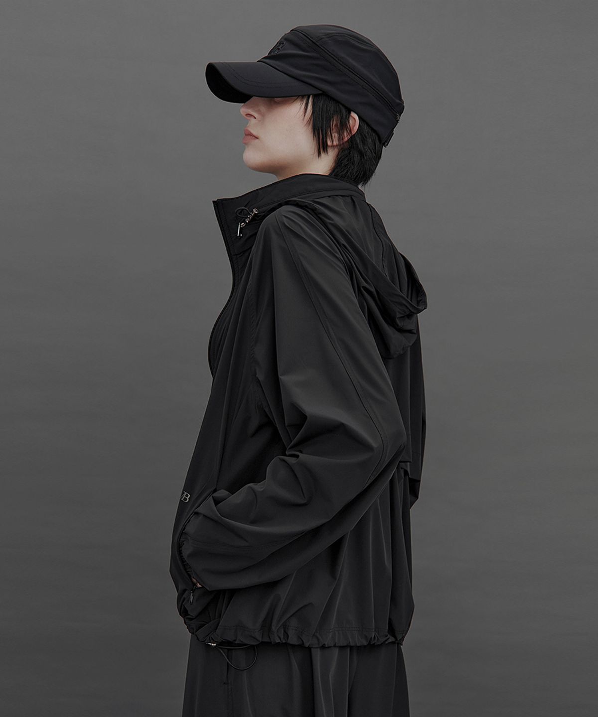 트리밍버드(TREEMINGBIRD) TMB Active Packable Hooded Jumper [ Black ]