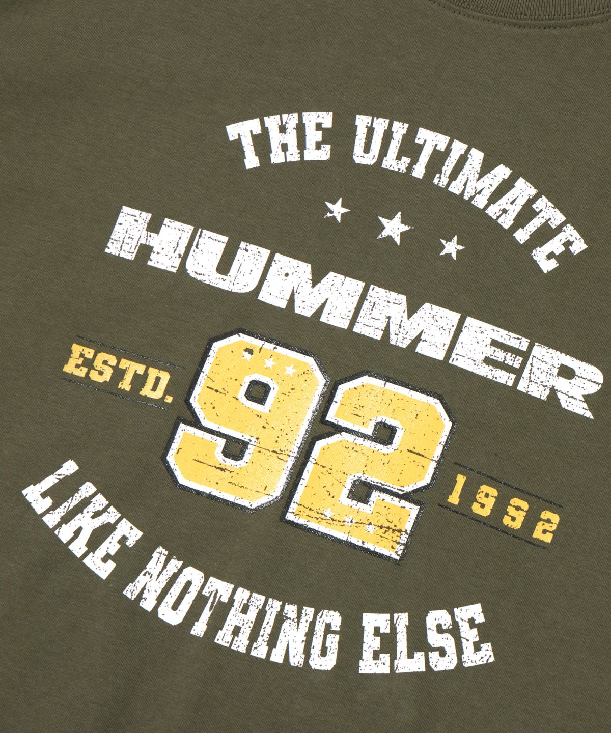 험머(HUMMER) [32수코튼] 빈티지 험머 그래픽 쿨 반팔 티셔츠 카키