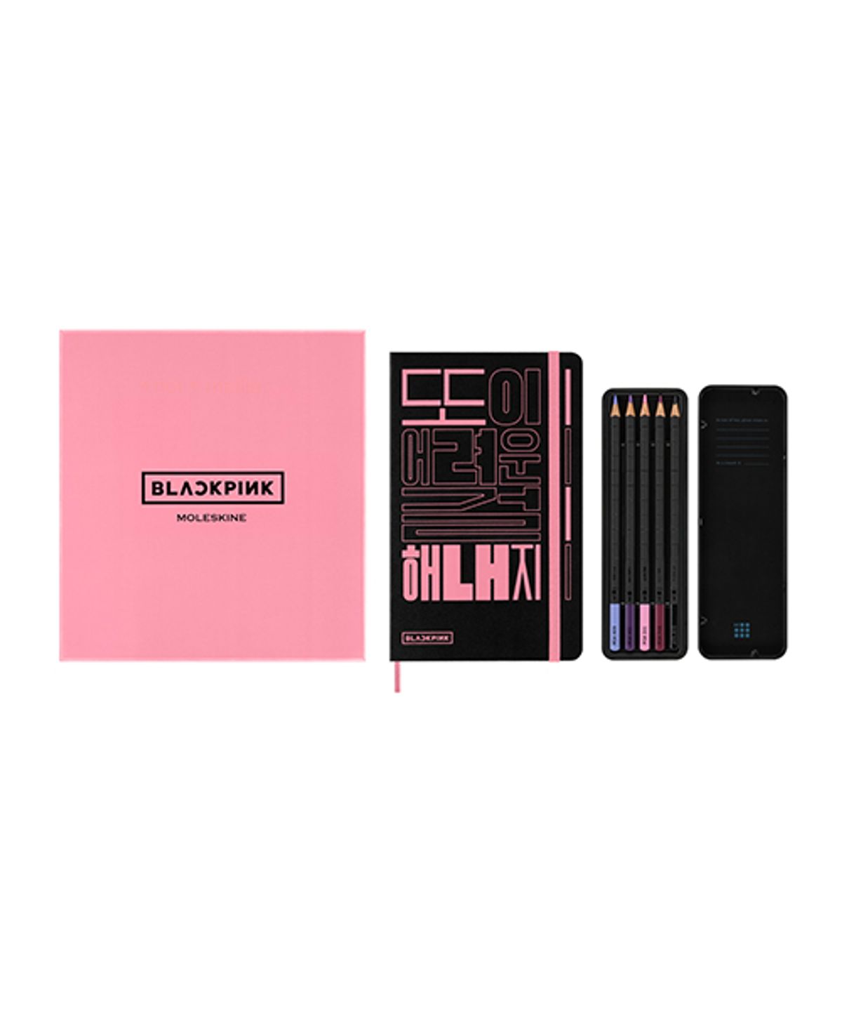 몰스킨(MOLESKINE) [26블랙핑크]드로잉박스/스케치북&색연필