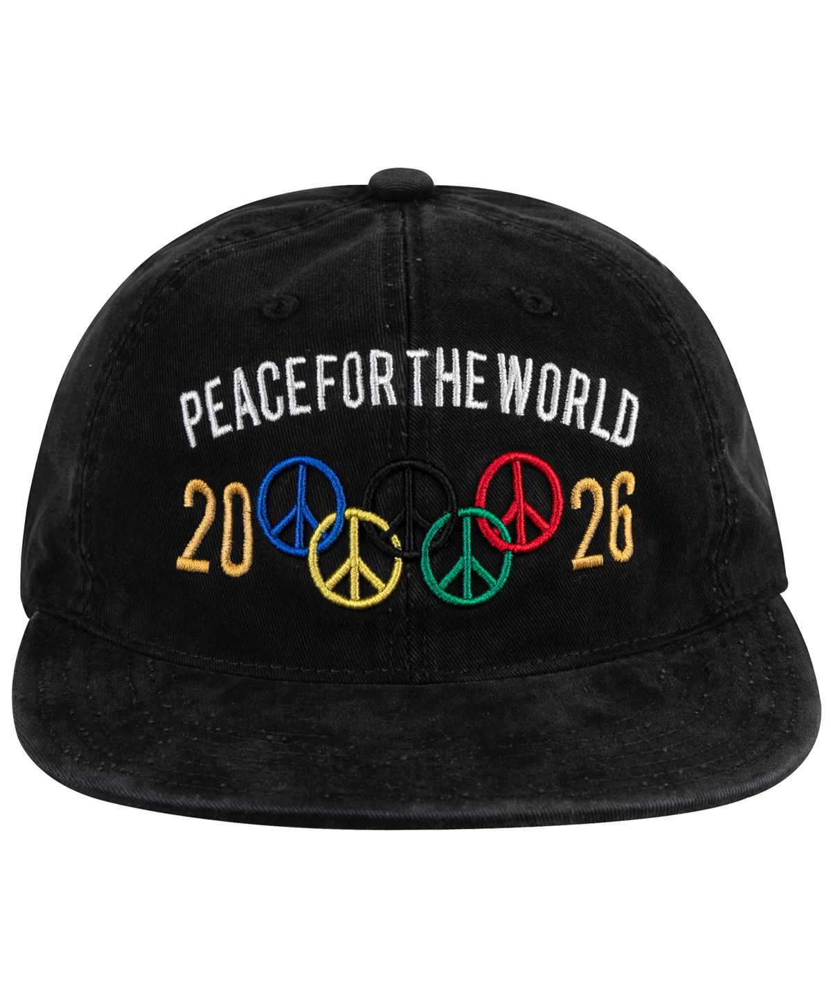 윅(WICK) PEACE FOR THE WORLD 볼캡-플랫 블랙