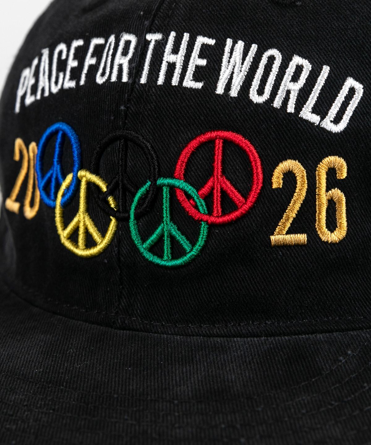 윅(WICK) PEACE FOR THE WORLD 볼캡-플랫 블랙