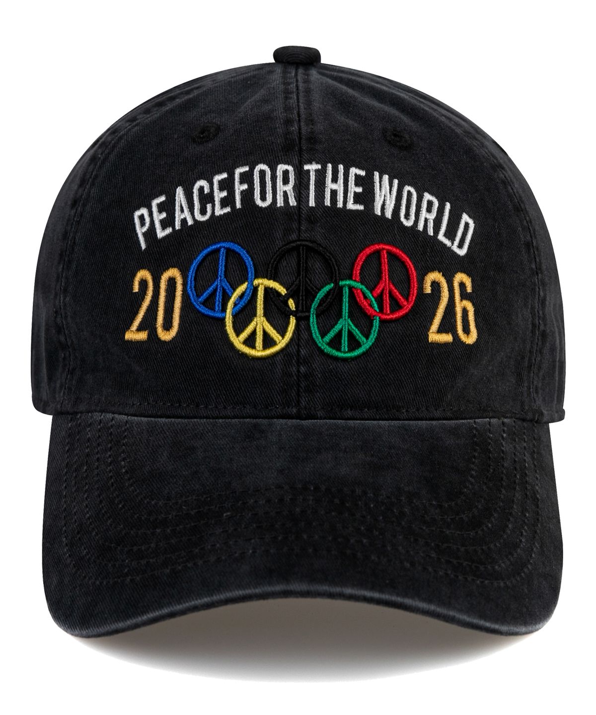 윅(WICK) PEACE FOR THE WORLD 볼캡-카치온 블랙