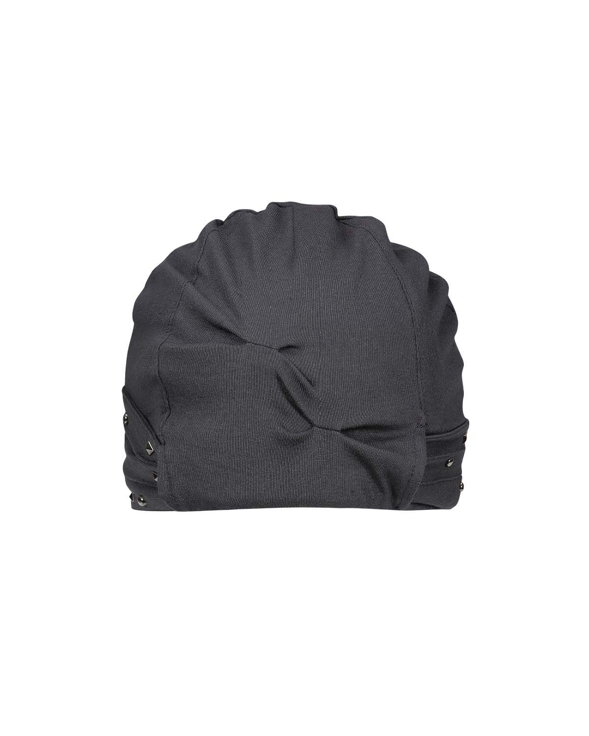여밈(YEOMIM) [×미세키서울] stud shirring band beanie (charcoal)