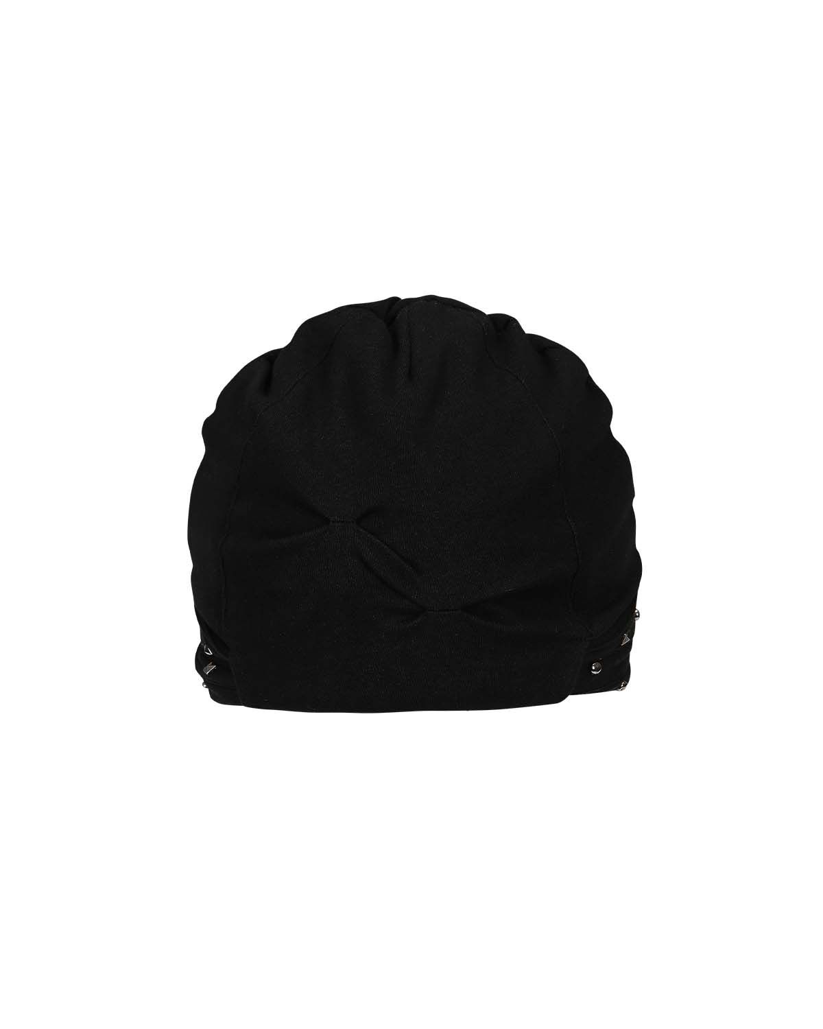 여밈(YEOMIM) [×미세키서울] stud shirring band beanie (black)