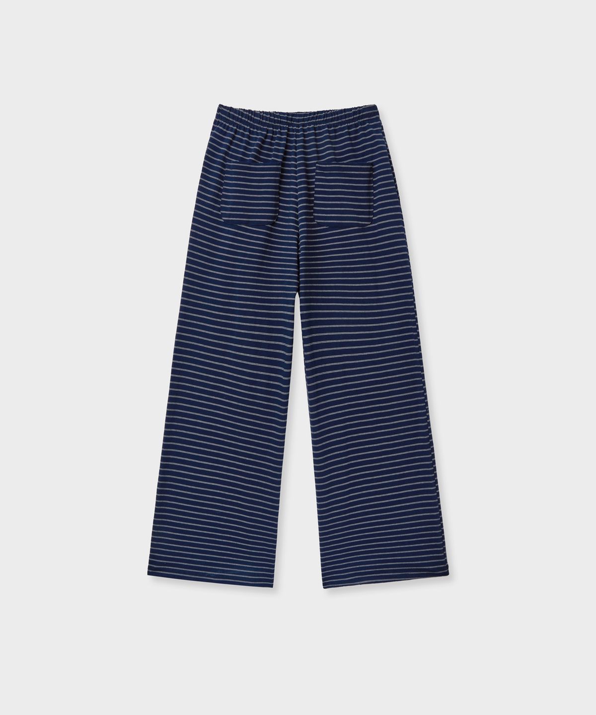 바니쉬먼트(VANISHMENT) Stripe banding pants_navy