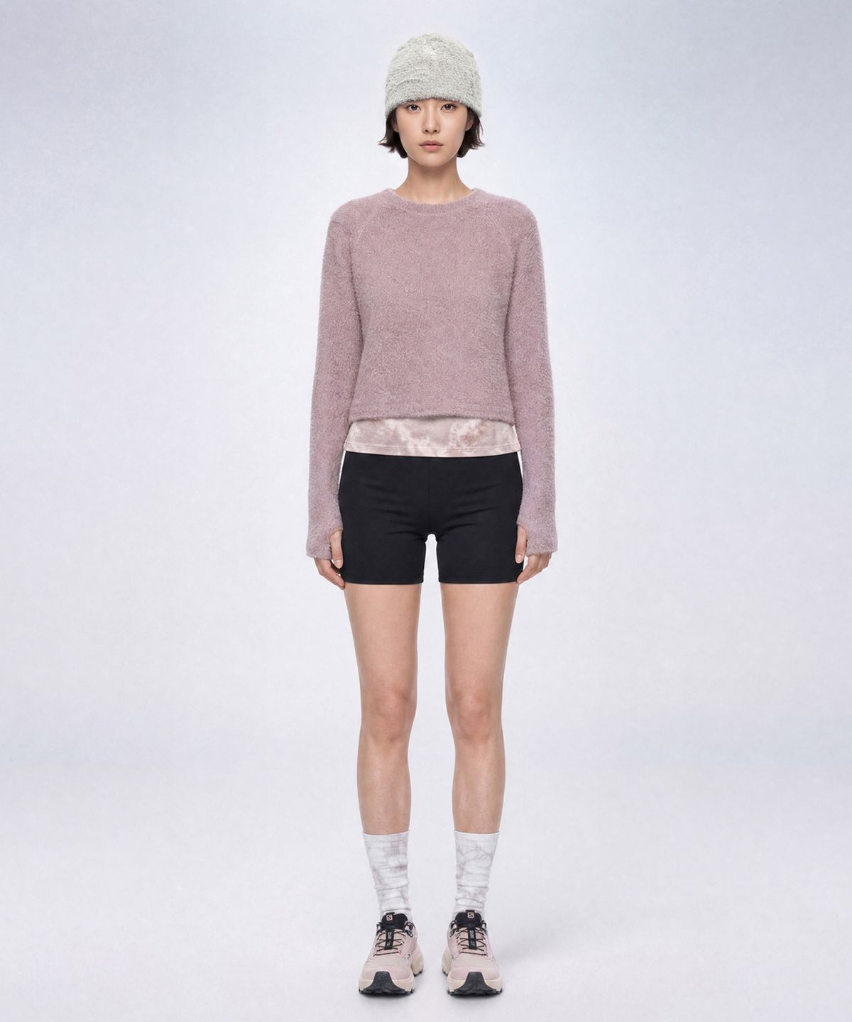 무신사 스탠다드 스포츠(MUSINSA STANDARD SPORTS) 써모메쉬 오버핏 롱슬리브 우먼 (3color)
