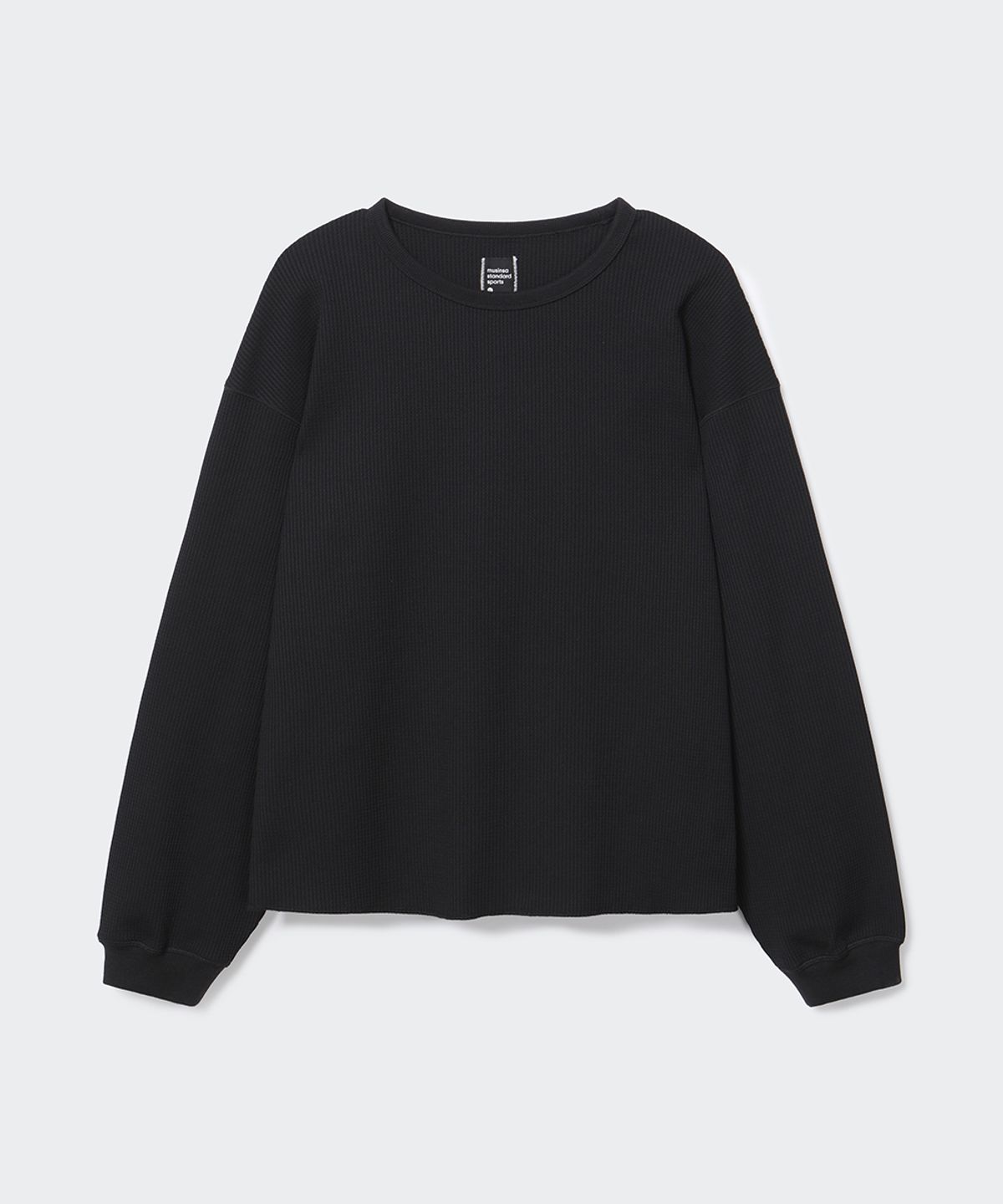 무신사 스탠다드 스포츠(MUSINSA STANDARD SPORTS) 와플 오버핏 크롭 롱슬리브 (3color)