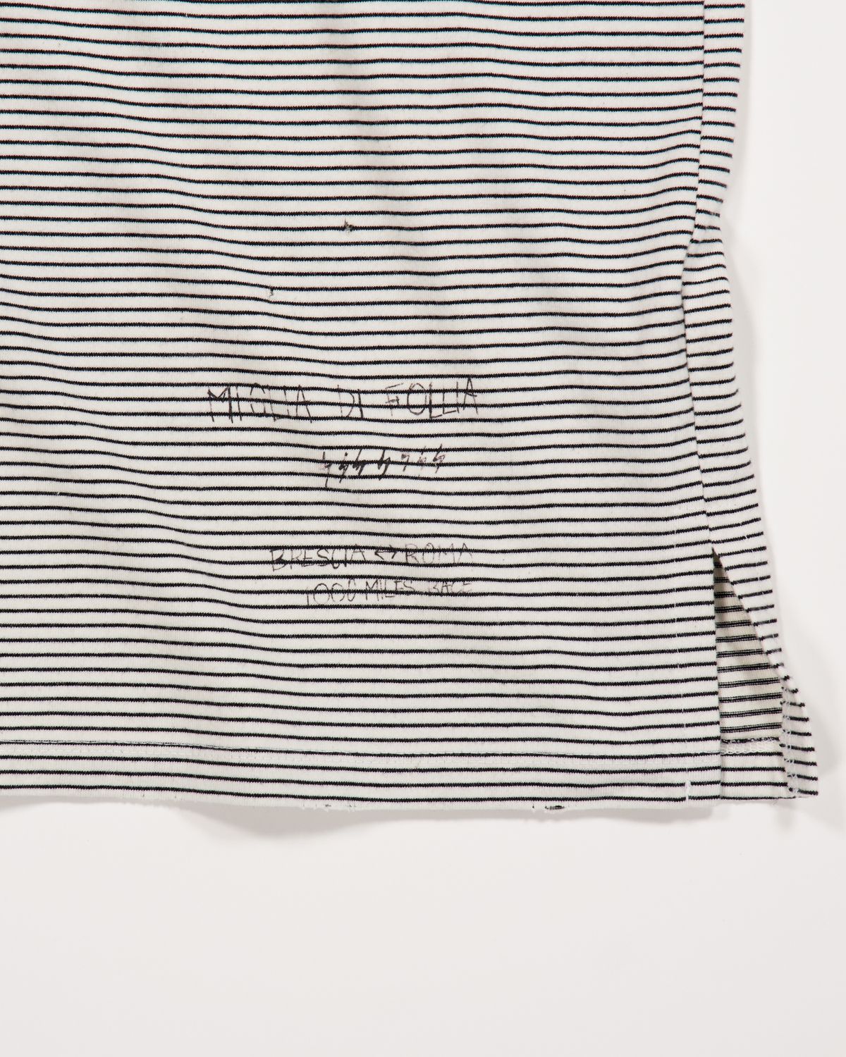 슈퍼벨로체(SUPERVELOCE) Miglia Stripe Polo Shirt White
