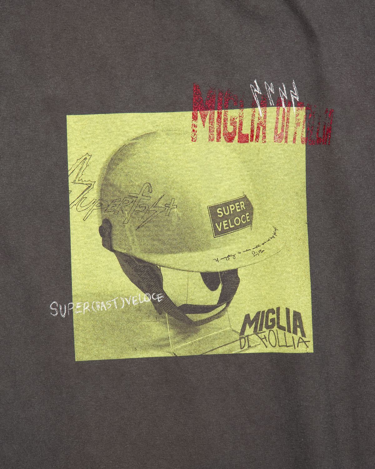 슈퍼벨로체(SUPERVELOCE) Miglia Legend Series T-shirt Charcoal