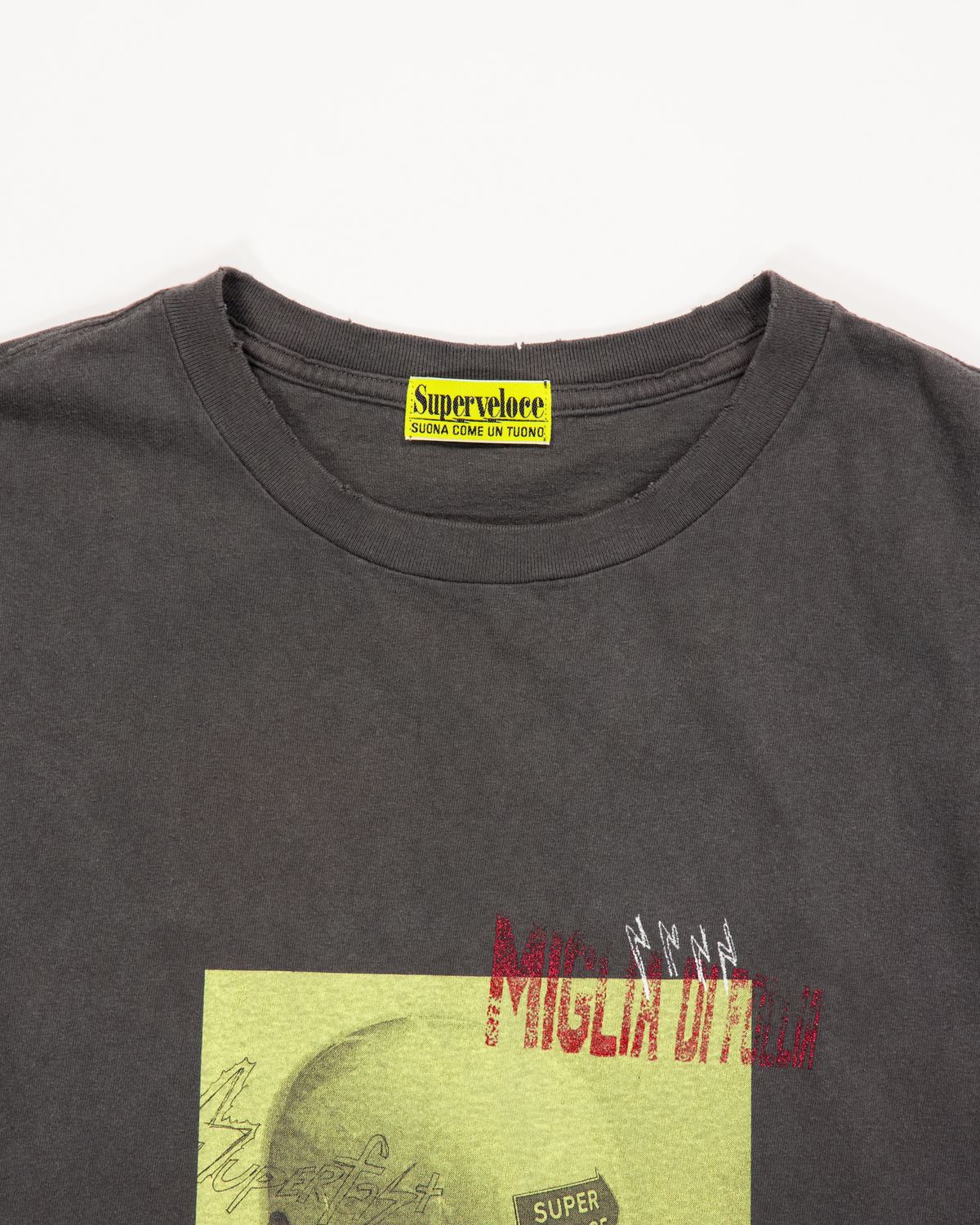 슈퍼벨로체(SUPERVELOCE) Miglia Legend Series T-shirt Charcoal