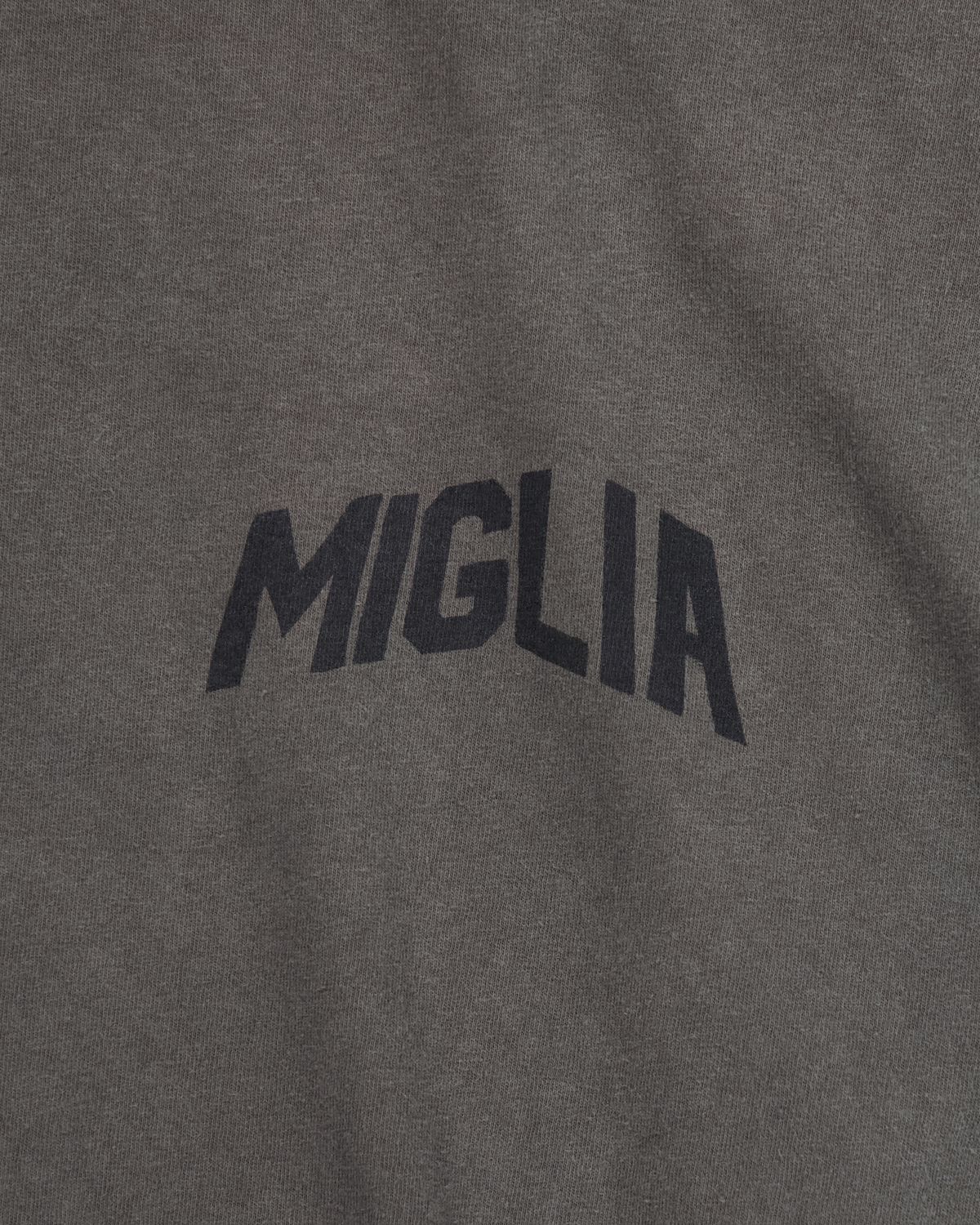 슈퍼벨로체(SUPERVELOCE) Miglia Signature Crop T-shirt Charcoal