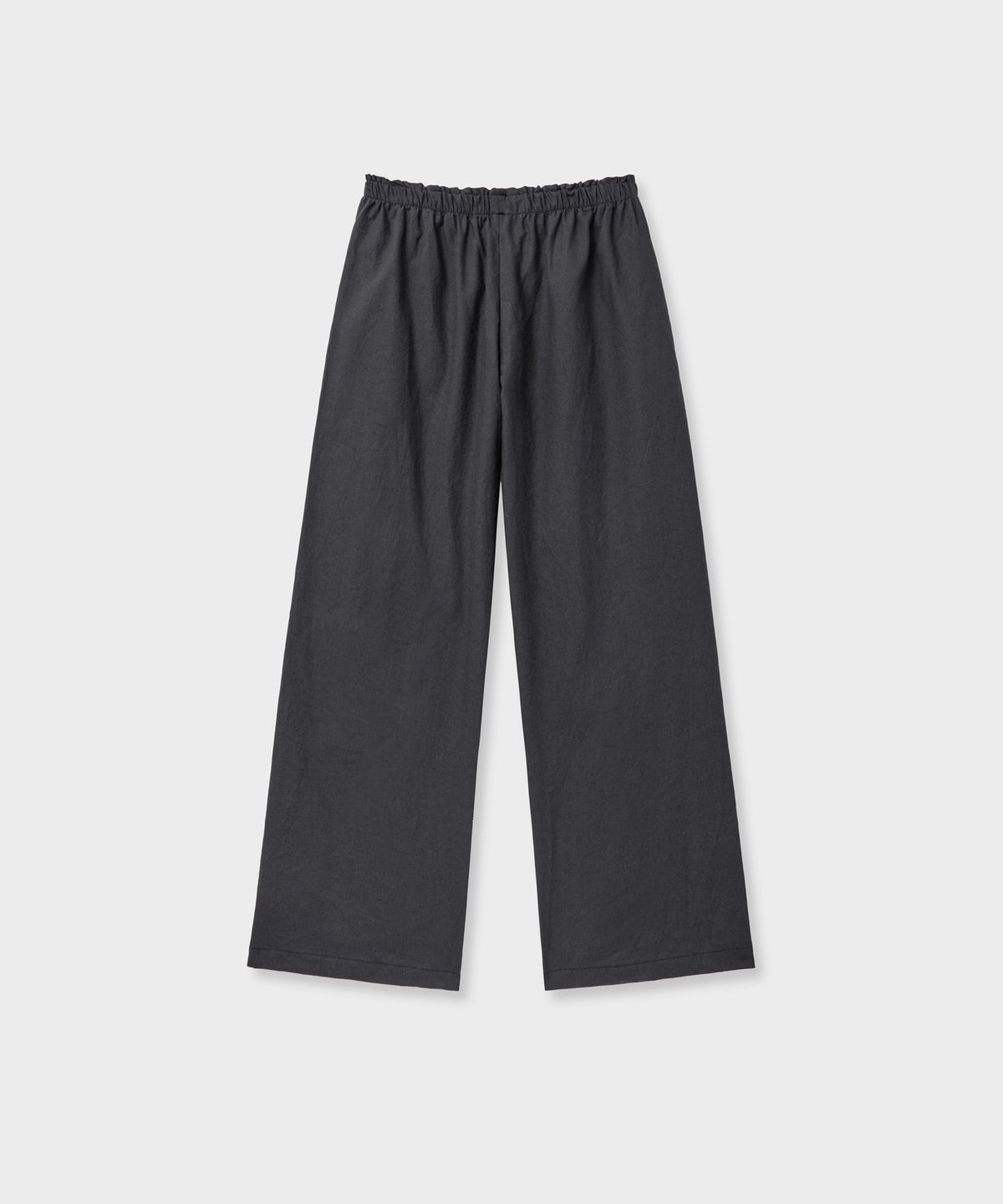 바니쉬먼트(VANISHMENT) Linen banding pants_charcoal