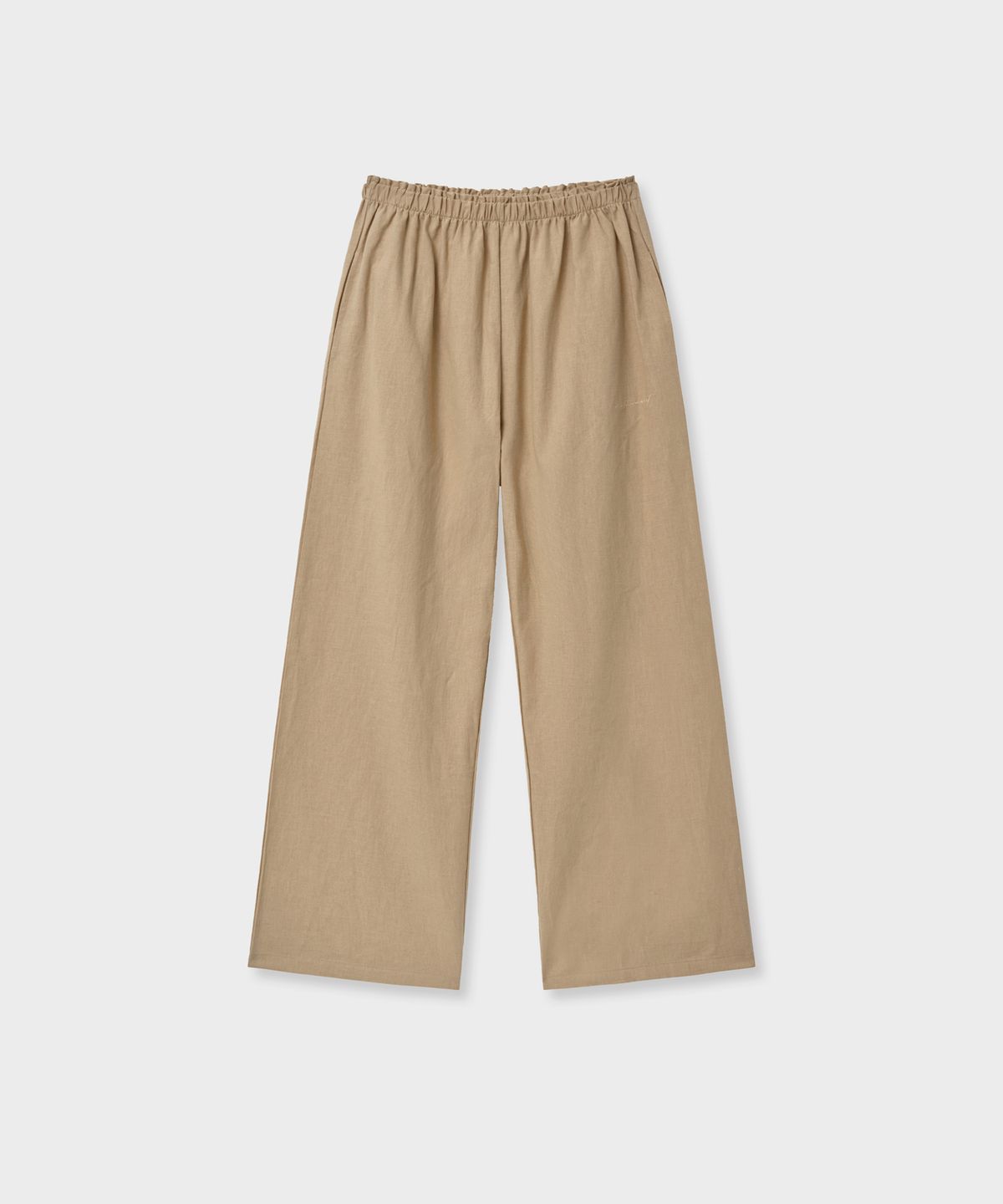 바니쉬먼트(VANISHMENT) Linen banding pants_beige