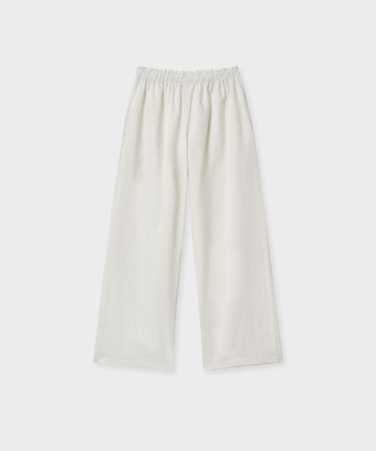 바니쉬먼트(VANISHMENT) Linen banding pants_ivory