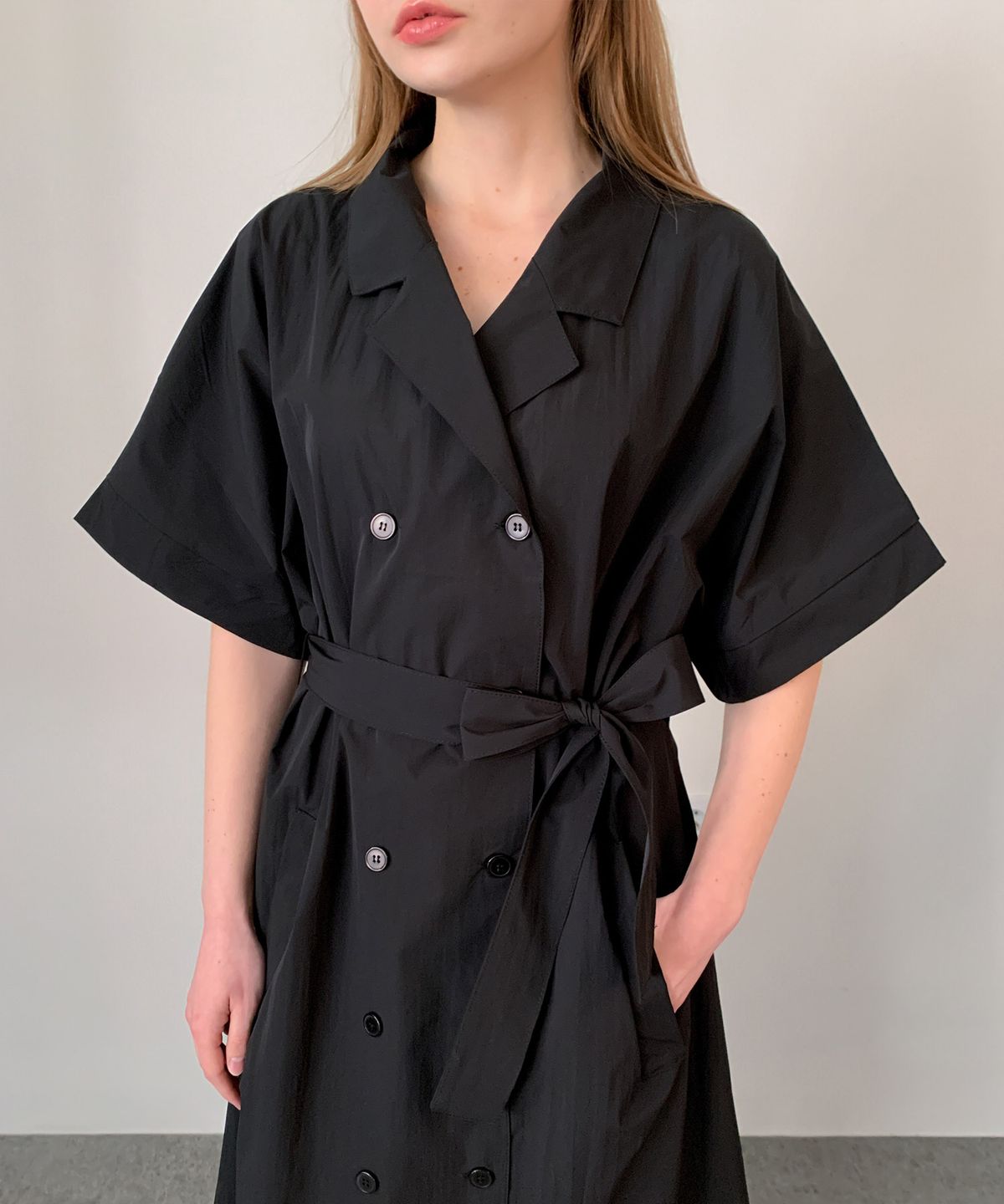 바스카라(VASCARA) Double-Button Long Dress (2colors)