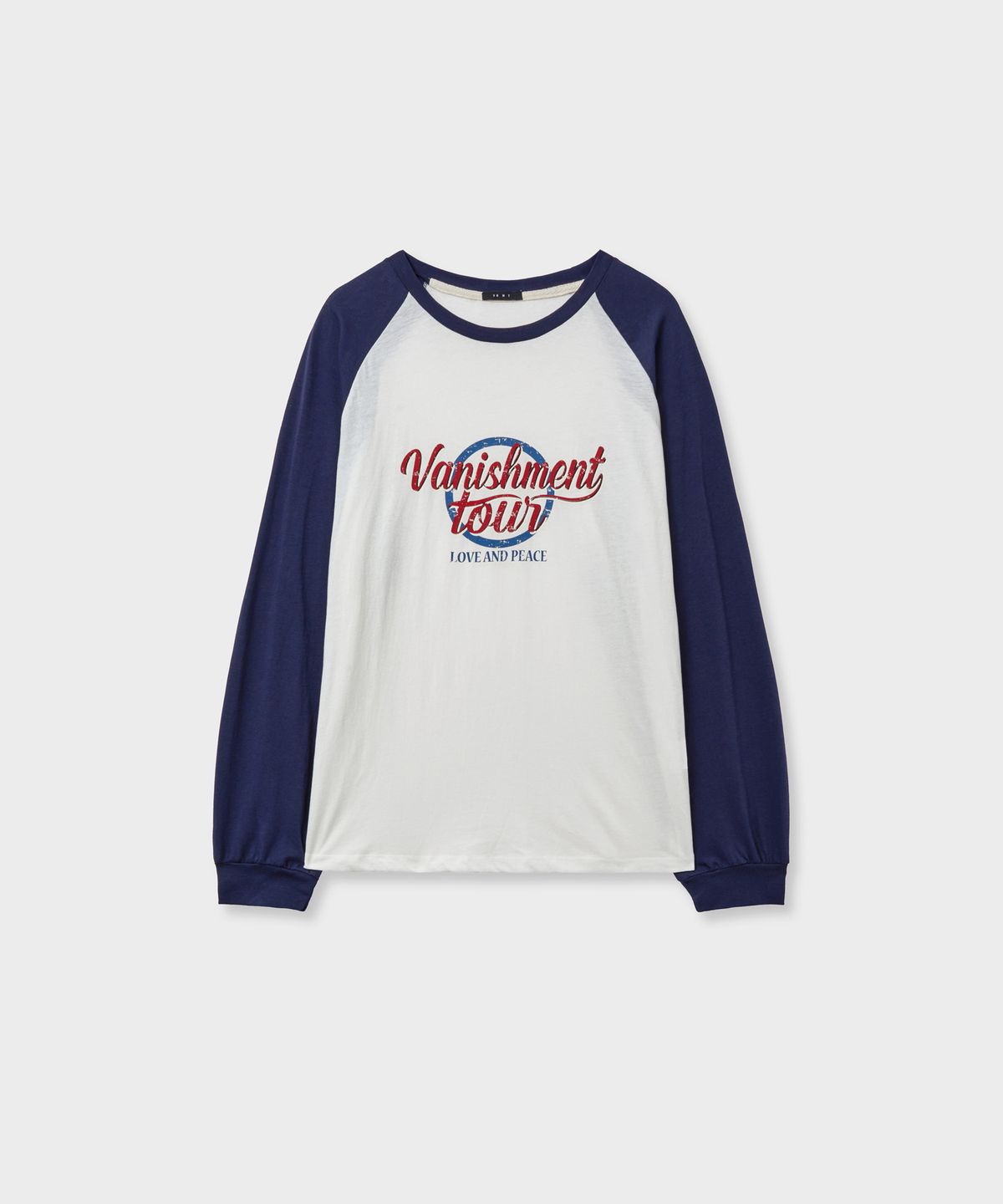 바니쉬먼트(VANISHMENT) Crack reglan tee_ivory