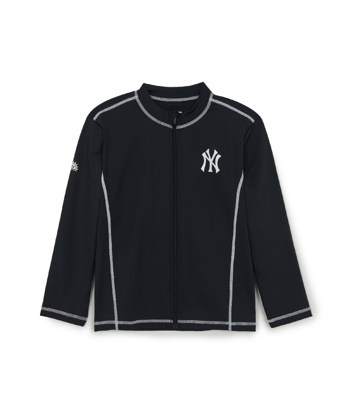 엠엘비 키즈(MLB KIDS) 스포티브 집업 래쉬가드 패턴 보드쇼츠 세트 NY (Black)