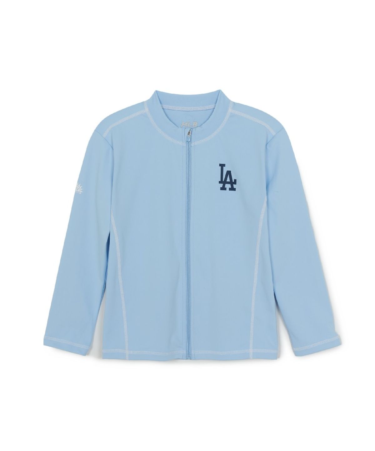 엠엘비 키즈(MLB KIDS) 스포티브 집업 래쉬가드 패턴 보드쇼츠 세트 LA (L.Blue)