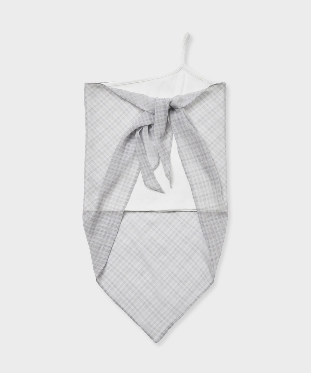 바니쉬먼트(VANISHMENT) [SET] Scarf tank top_ivory