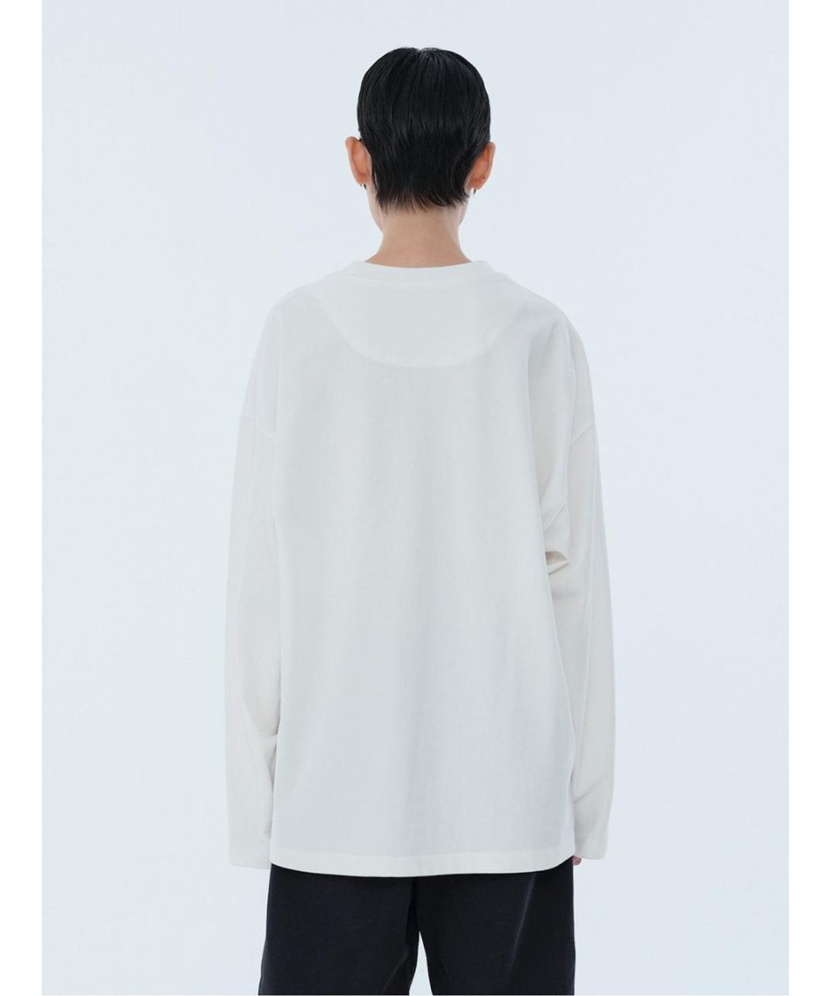 래코드(RECODE) Printing Detail Longsleeve T-shirt RKTAA24614WHX
