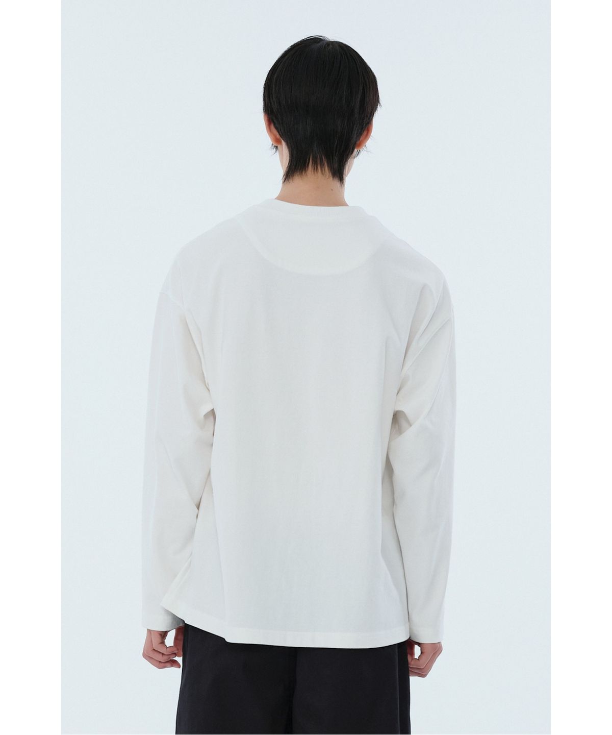 래코드(RECODE) Printing Detail Longsleeve T-shirt RKTAA24614WHX