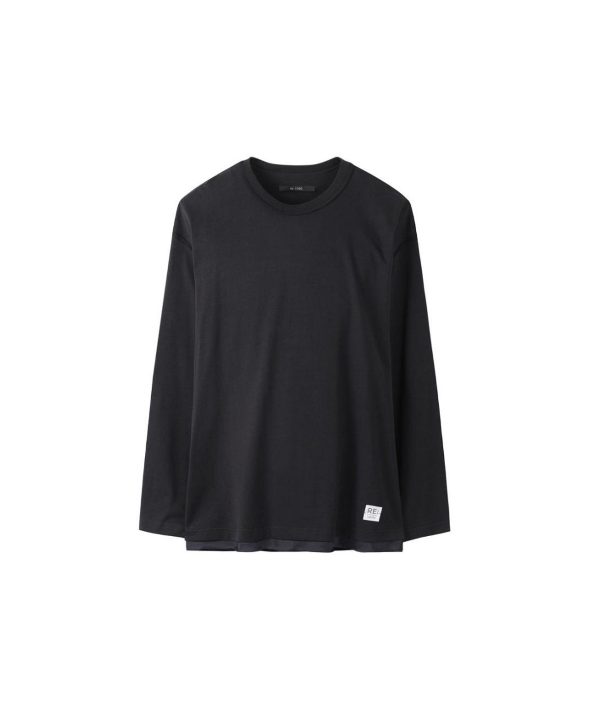래코드(RECODE) Lining Detail Longsleeve T-shirt RKTAA24615BKX