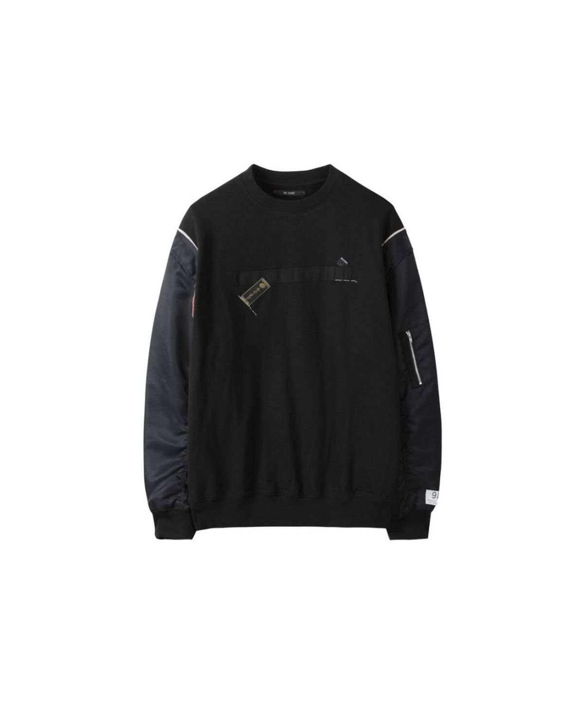 래코드(RECODE) Bomer Sleeve Top RKTAA24601BKX