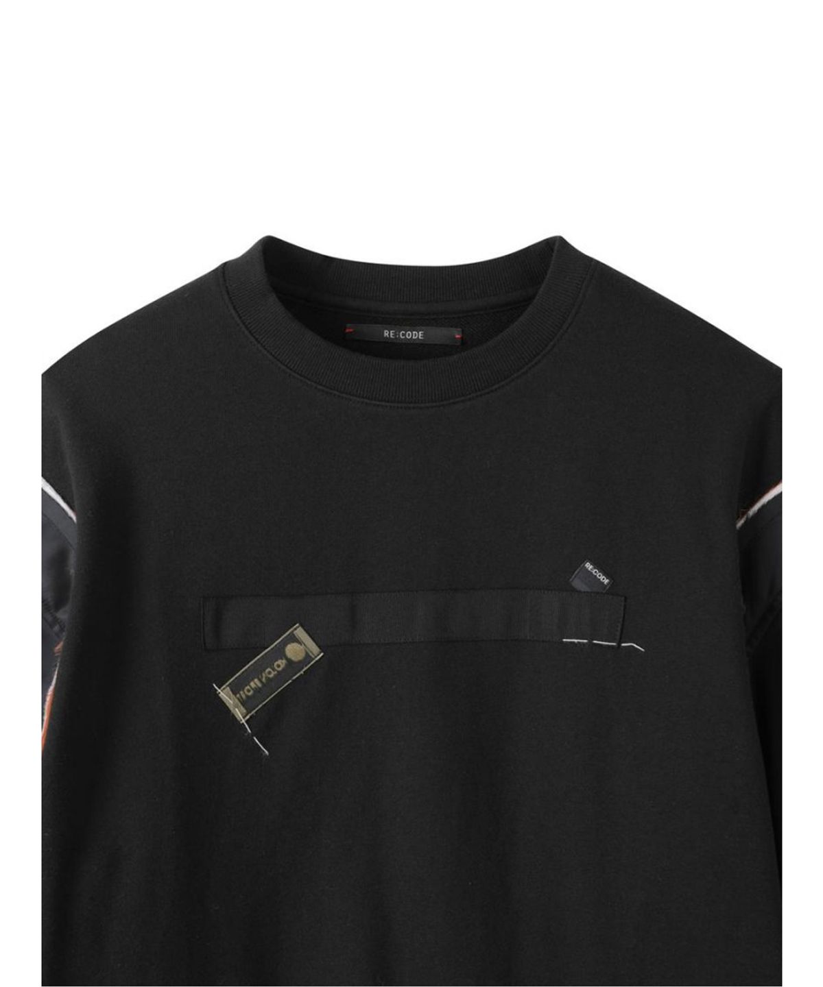래코드(RECODE) Bomer Sleeve Top RKTAA24601BKX