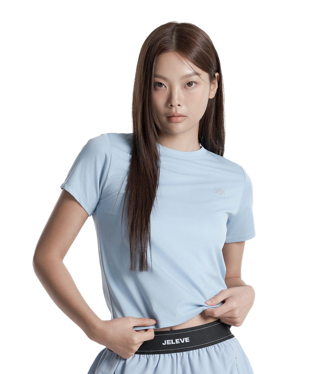 제이엘브(JELEVE) 우먼스 브리즈 러닝 숏슬리브