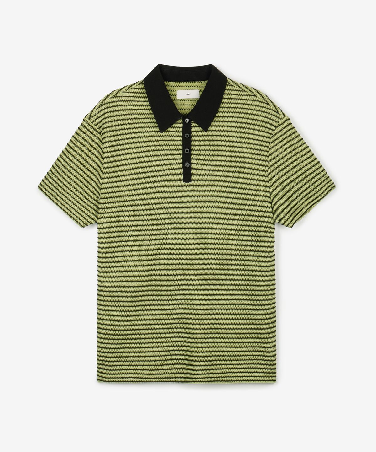 티엔지티 우먼(TNGT WOMAN) W Crochet Striped Polo (Light Green) TNTS6E208E2