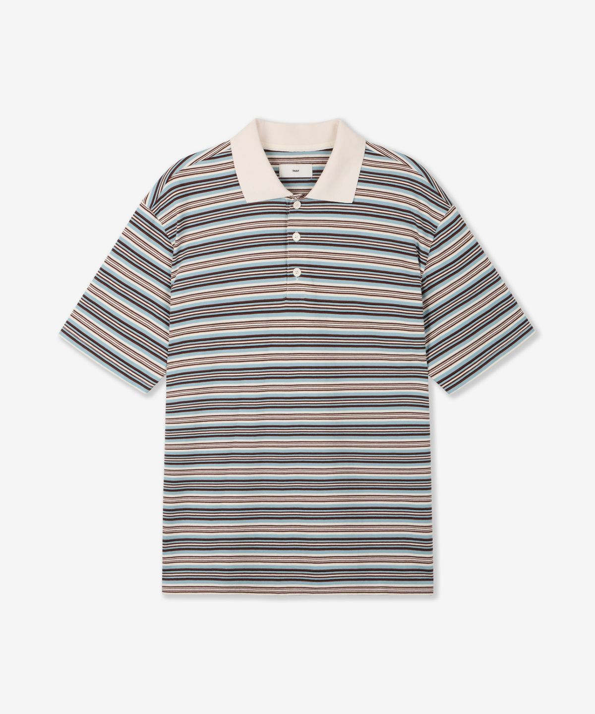 티엔지티 우먼(TNGT WOMAN) W Stripe Polo (Light Blue) TNTS6E207B2