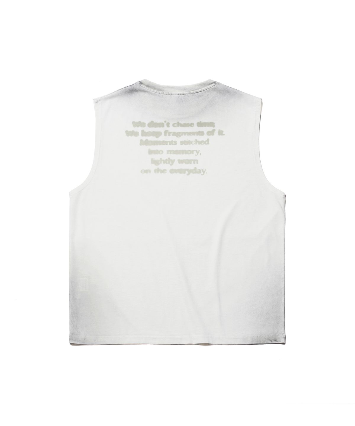 에스파이(ESFAI) MOMENT SLEEVELESS T-SHIRT (OFF WHITE)