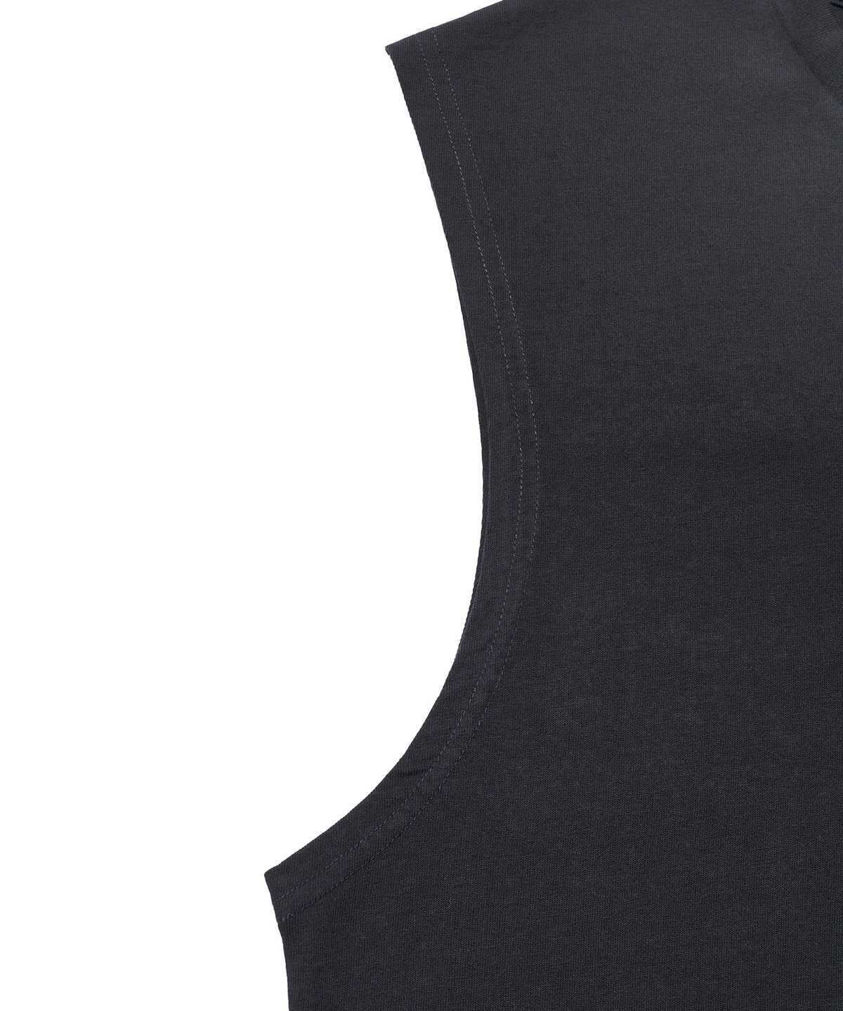 에스파이(ESFAI) MOMENT SLEEVELESS T-SHIRT (VTG BLACK)