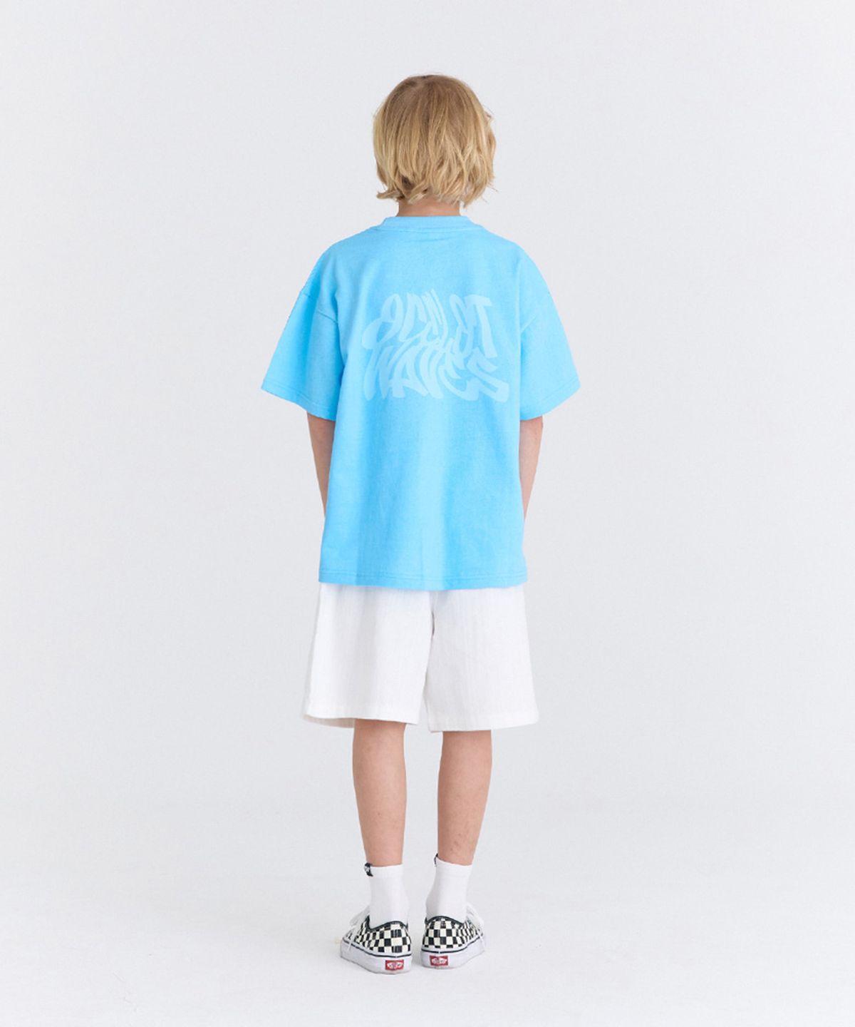 오실롯 주니어(OCELOT JUNIOR) [SET] D18D19 웨이브피그 뮤뮤데님 셋업 (블루/화이트)