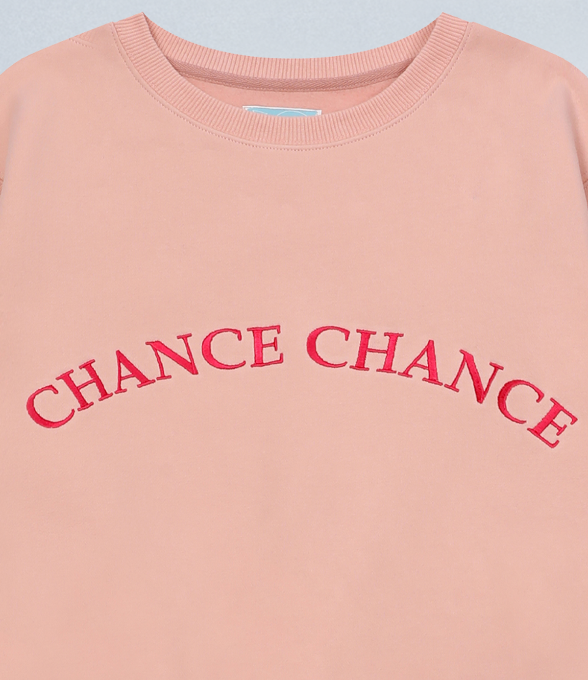 챈스챈스(CHANCECHANCE) CHANCECHANCE ARCH LOGO SWEATSHIRT(PINK/기모)
