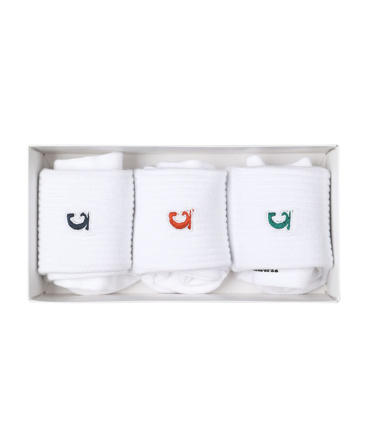 커버낫 키즈(COVERNAT KIDS) [3PACK]심볼 양말 패키지 화이트 CK2602SKS2WH