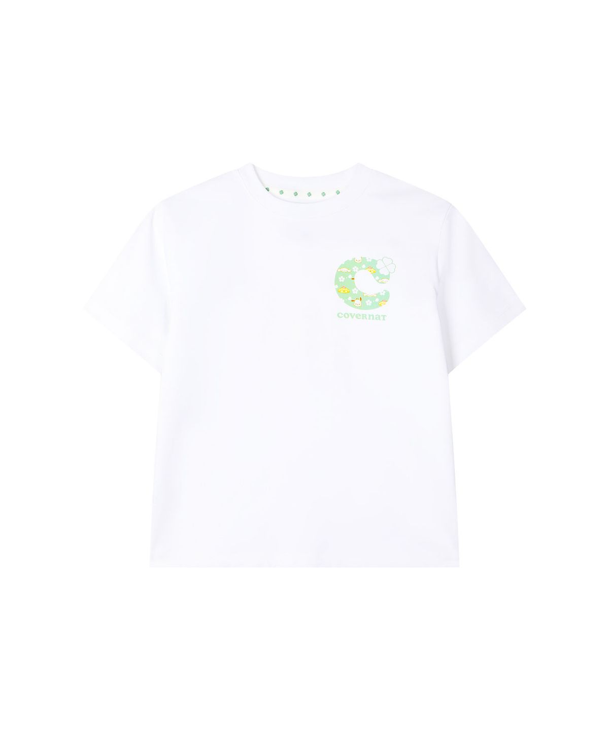 커버낫 키즈(COVERNAT KIDS) 콩콩 산리오캐릭터즈 오버핏 티셔츠 화이트 CK2605ST68WH