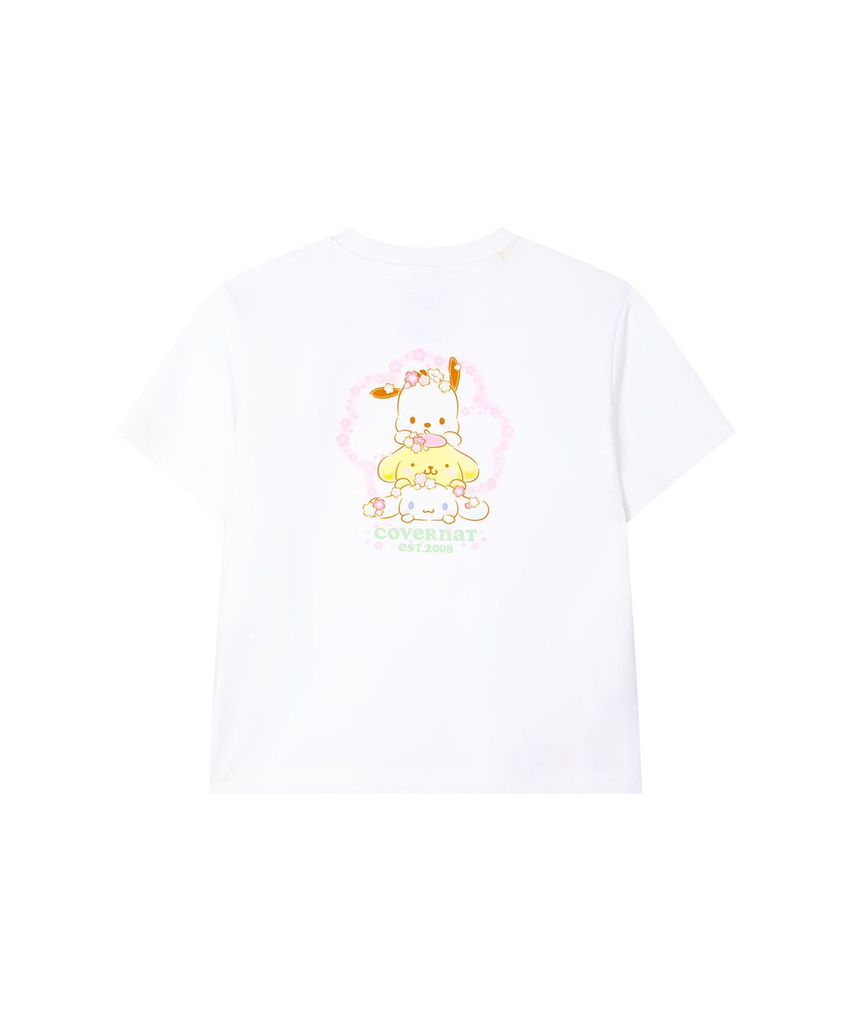 커버낫 키즈(COVERNAT KIDS) 콩콩 산리오캐릭터즈 오버핏 티셔츠 화이트 CK2605ST68WH