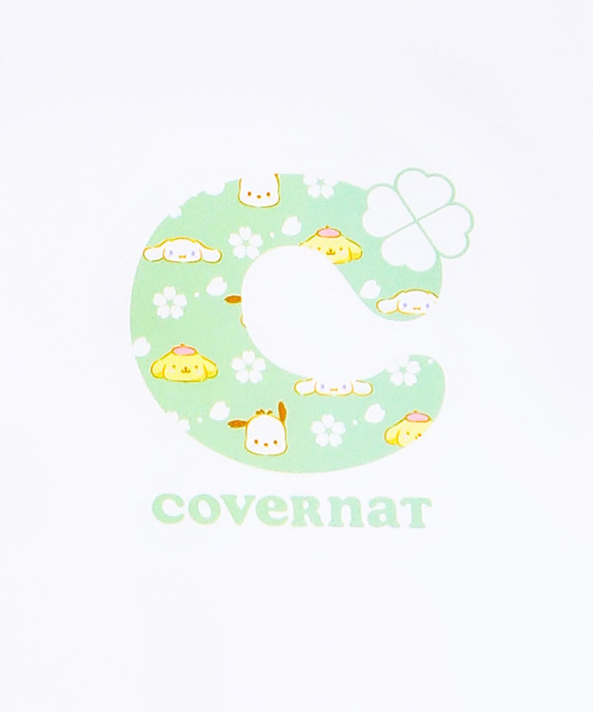 커버낫 키즈(COVERNAT KIDS) 콩콩 산리오캐릭터즈 오버핏 티셔츠 화이트 CK2605ST68WH