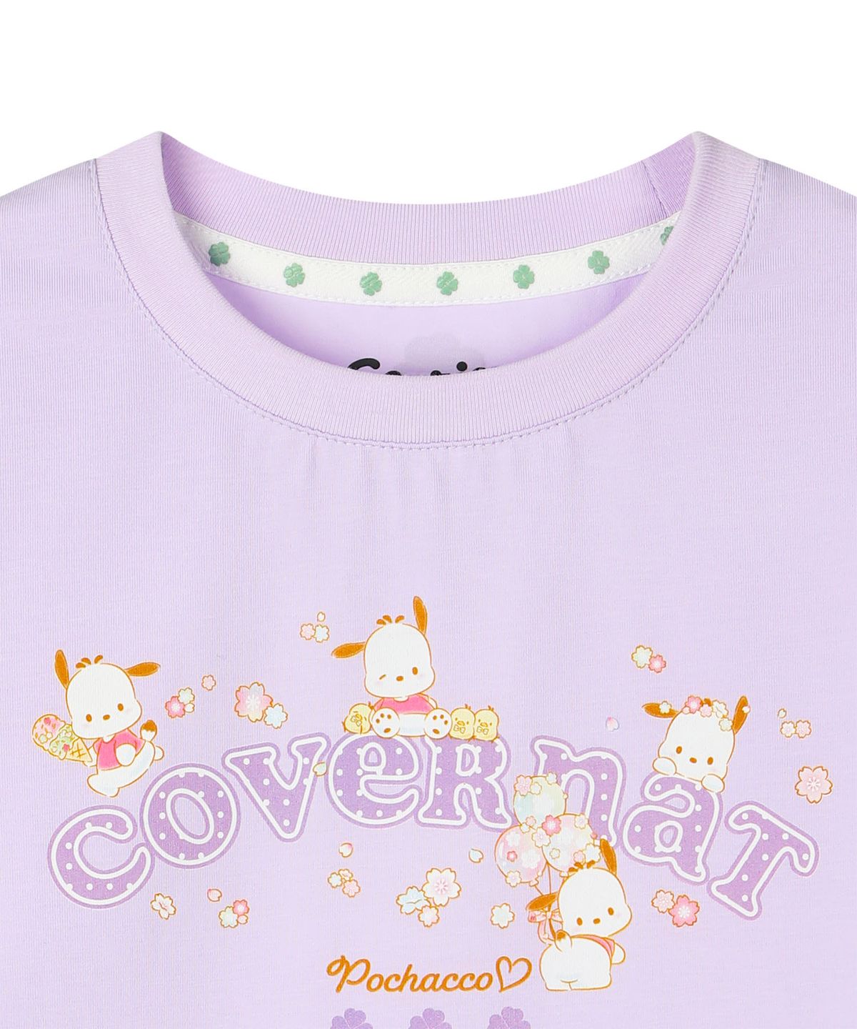 커버낫 키즈(COVERNAT KIDS) 뭉게뭉게 포차코 레귤러핏 티셔츠 퍼플 CK2605ST66PU
