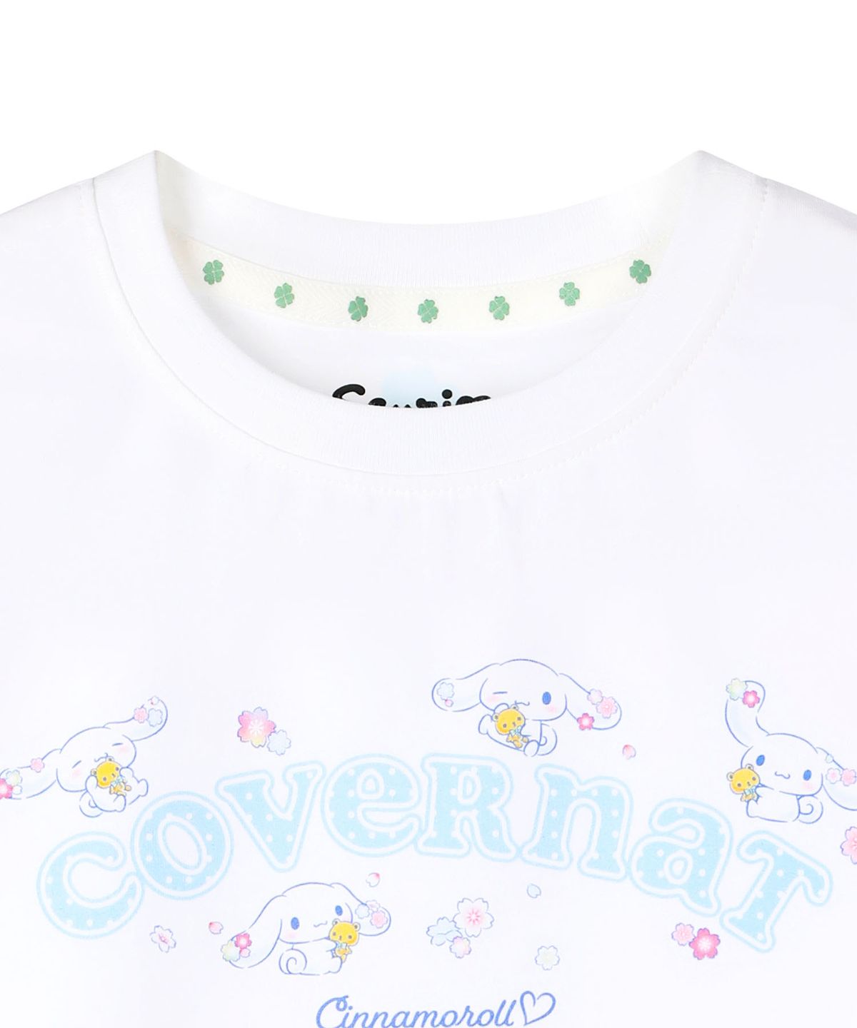 커버낫 키즈(COVERNAT KIDS) 솜솜 시나모롤 레귤러핏 티셔츠 화이트 CK2605ST64WH