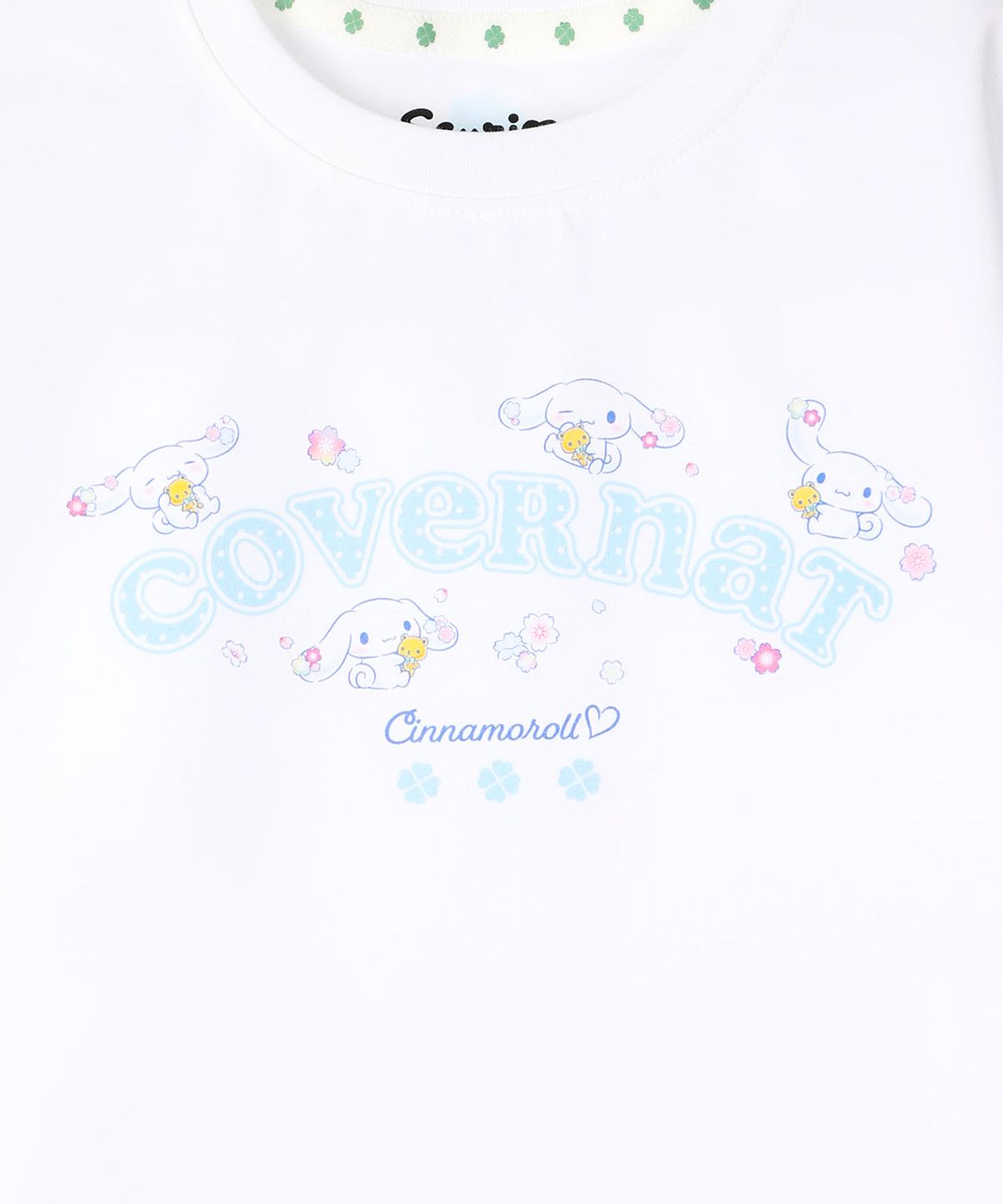 커버낫 키즈(COVERNAT KIDS) 솜솜 시나모롤 레귤러핏 티셔츠 화이트 CK2605ST64WH