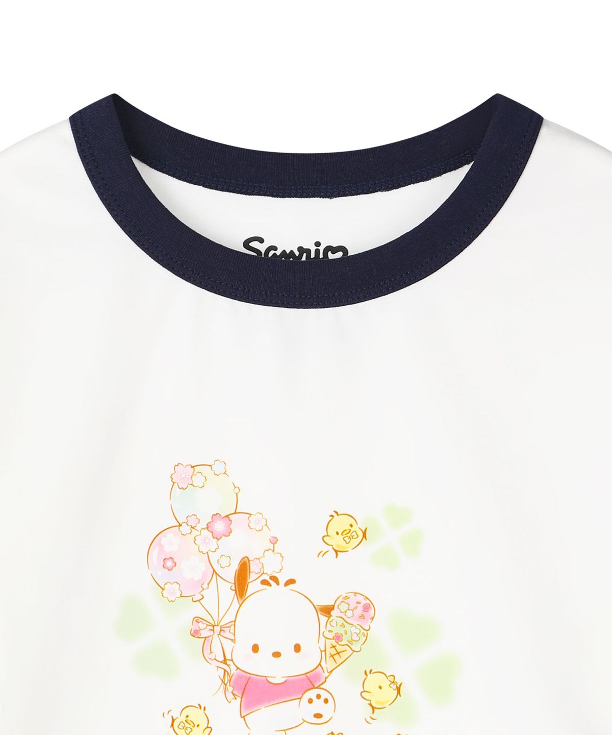 커버낫 키즈(COVERNAT KIDS) 말캉벌룬 포차코 링거티셔츠 아이보리 CK2605ST62IV